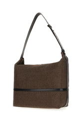 Borsa shopping in rafia cioccolato -  | Wise