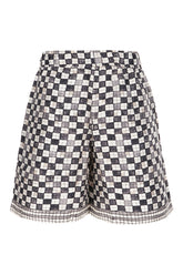 Printed silk bermuda shorts -  | Wise
