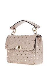 Antique pink nappa leather medium Rockstud Spike handbag -  | Wise