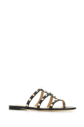 Slippers in pelle nera -  | Wise