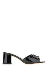 Mules Slide in pelle nera -  | Wise
