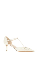 Scarpe con tacco in pelle bianca -  | Wise