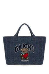 Borsa shopping media in denim -  | Wise