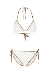 Bikini in nylon stretch bianco -  | Wise