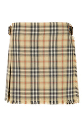 Minigonna in lana stampata -  | Wise