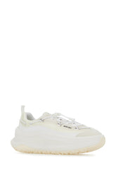 White suede and fabric Moon247 Xlace sneakers -  | Wise