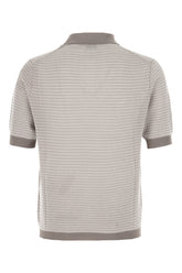 Two-tone cotton polo shirt -  | Wise