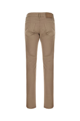 Pantalone in misto cotone stretch tortora -  | Wise