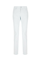 Pantalone in misto cotone stretch azzurro pastello -  | Wise
