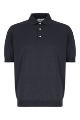 Polo in cotone blu notte -  | Wise
