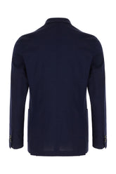 Giacca in cotone blu navy -  | Wise