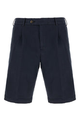 Bermuda in misto lyocell blu navy -  | Wise