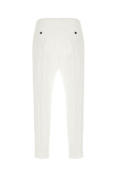 Pantalone in misto lyocell bianco -  | Wise