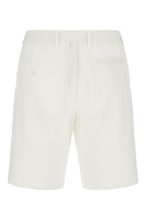 Bermuda in misto lyocell bianco -  | Wise