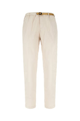 Pantalone in cotone stretch sabbia -  | Wise