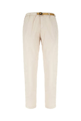 Pantalone in misto lyocell avorio -  | Wise