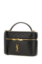 Borsa a mano Vanity Gaby grande in pelle nera -  | Wise