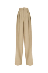 Pantalone in misto lana verde salvia -  | Wise