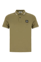Polo in piquet verde oliva -  | Wise