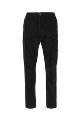 Pantalone cargo in cotone stretch nero -  | Wise