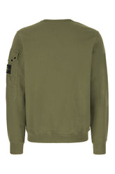 Military green cotton sweatshirt -  | Wise