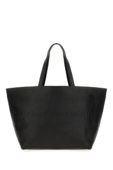 Borsa shopping in pelle nera -  | Wise