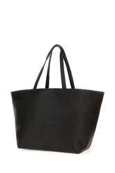 Borsa shopping in pelle nera -  | Wise