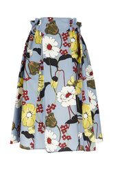 Gonna midi in cotone stampato -  | Wise