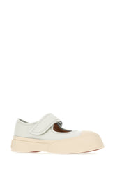 White nappa leather Mary Jane ballerinas -  | Wise