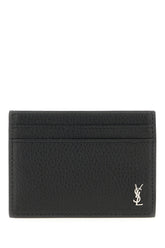 Black leather card holder -  | Wise