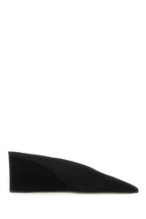 Mules in pelle scamosciata nera -  | Wise