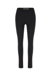 Leggings in nylon stretch nero -  | Wise