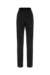 Pantalone in seta stretch nera -  | Wise