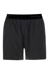 Shorts in seta stretch nera -  | Wise