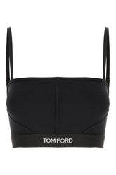 Crop top in modal stretch nero -  | Wise