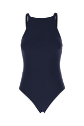 Costume intero in nylon stretch blu navy -  | Wise