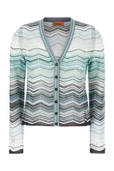 Cardigan in misto viscosa ricamata -  | Wise