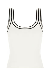 Top in misto viscosa bianca -  | Wise