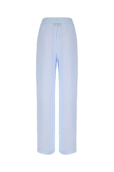 Pantalone in misto acetato azzurro -  | Wise