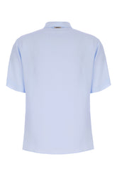 Powder blue acetate blend blouse -  | Wise