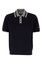 Polo in cotone blu notte -  | Wise