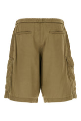 Bermuda in lyocell verde oliva -  | Wise