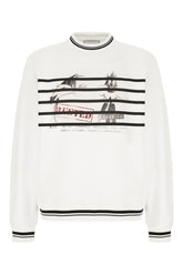 Felpa in misto cotone bicolor -  | Wise