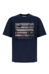 T-shirt in cotone blu navy -  | Wise