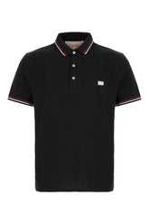 Polo in cotone nero -  | Wise