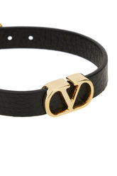 Bracciale in pelle nera -  | Wise