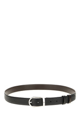 Cintura reversibile in pelle nera -  | Wise