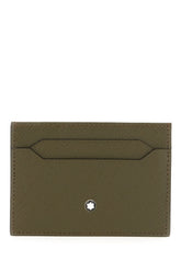 Portacarte in pelle verde militare -  | Wise