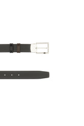 Black leather reversible belt -  | Wise