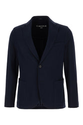 Giacca in cotone stretch blu notte -  | Wise